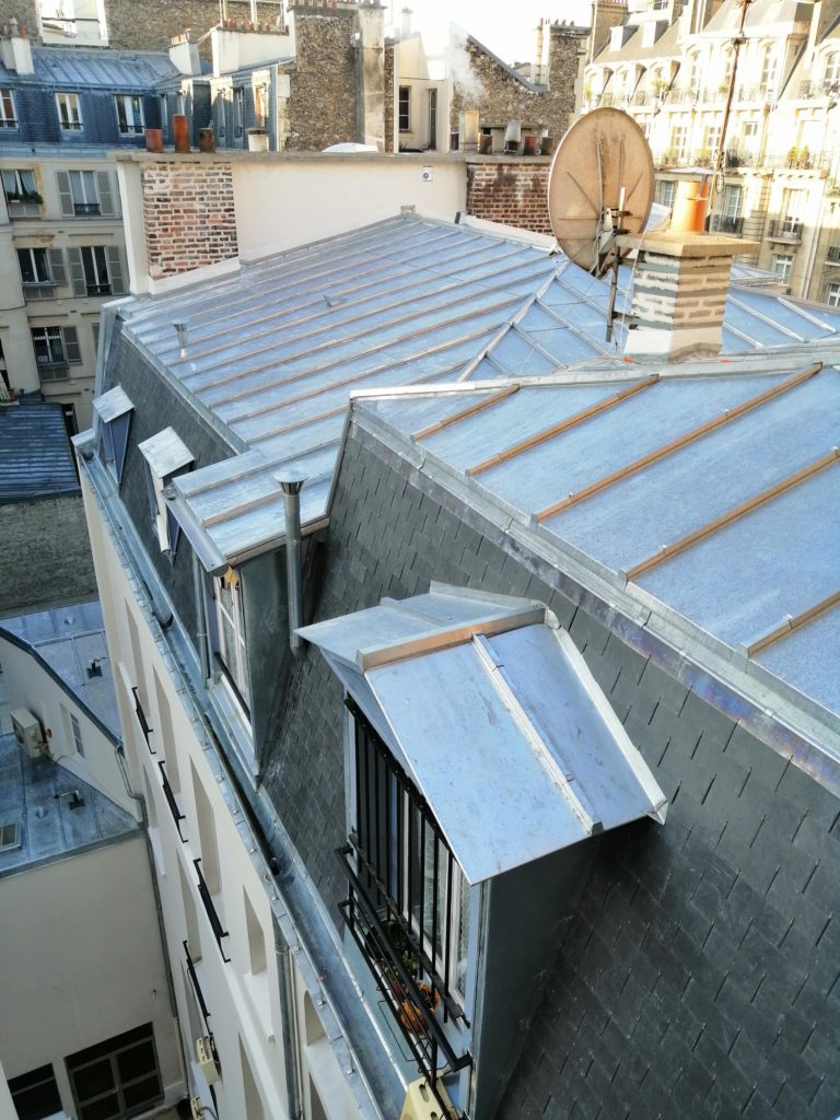 Toiture zinc