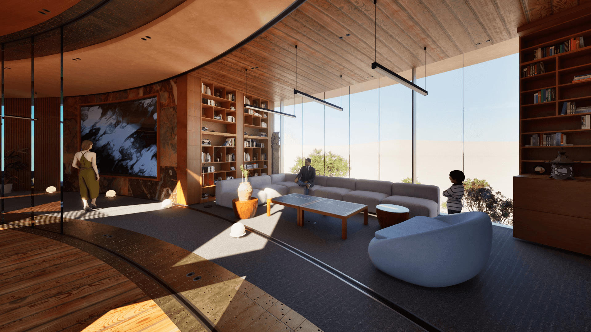 Rendu semi réaliste bureau